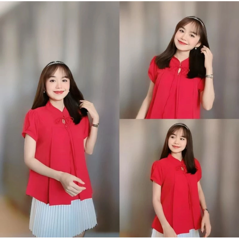 เสื้อคอจีนตรุษจีน รุ่น Wealthy ladies